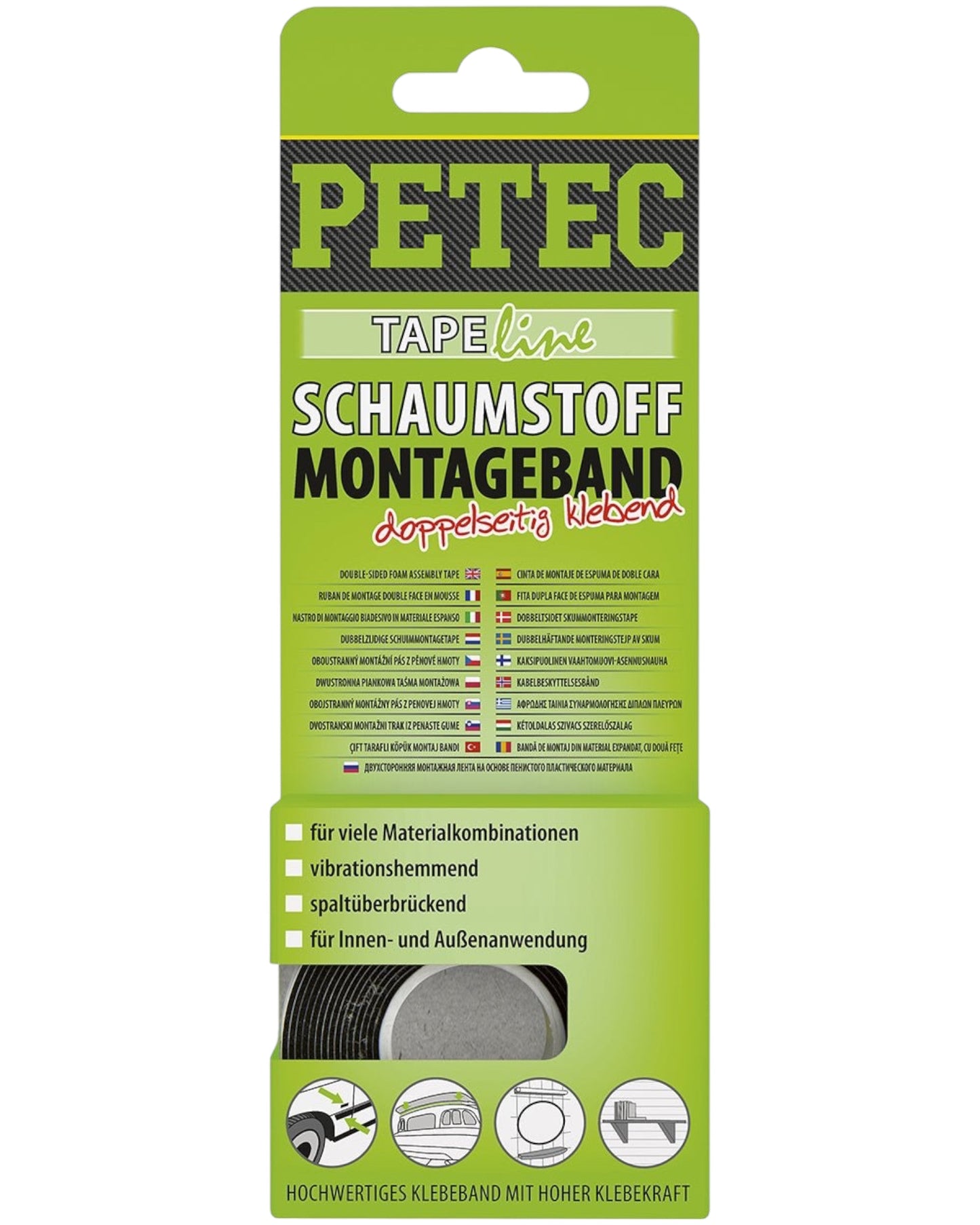 Schaumstoff - Montageband schwarz - glue4you