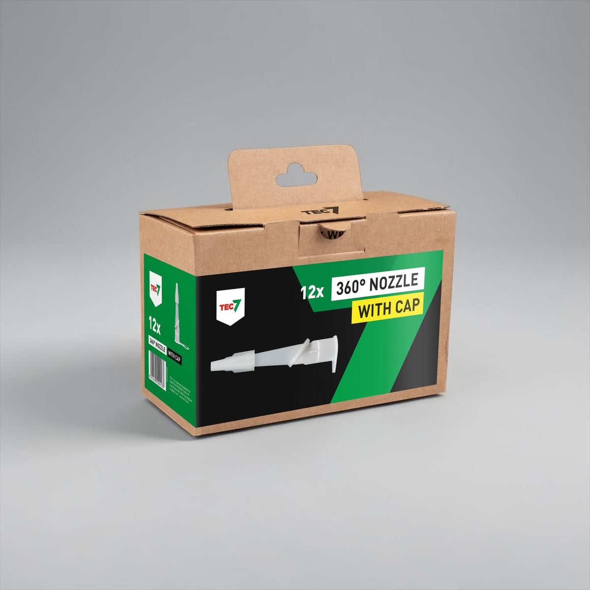 TEC7 Präzisions-Düsenaufsätze mit Verschlusskappe für Kartuschen (12 Stück) - glue4you