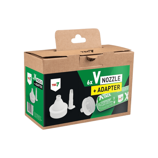 TEC7 V-Düseneinsatz Set mit Adapter für Kartuschen - glue4you